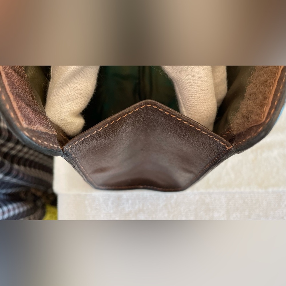 Gucci Beautiful Authentic Vintage Tan Monogram Clutch/Makeup Bag fr Gucci Parfum - Picture 10 of 15